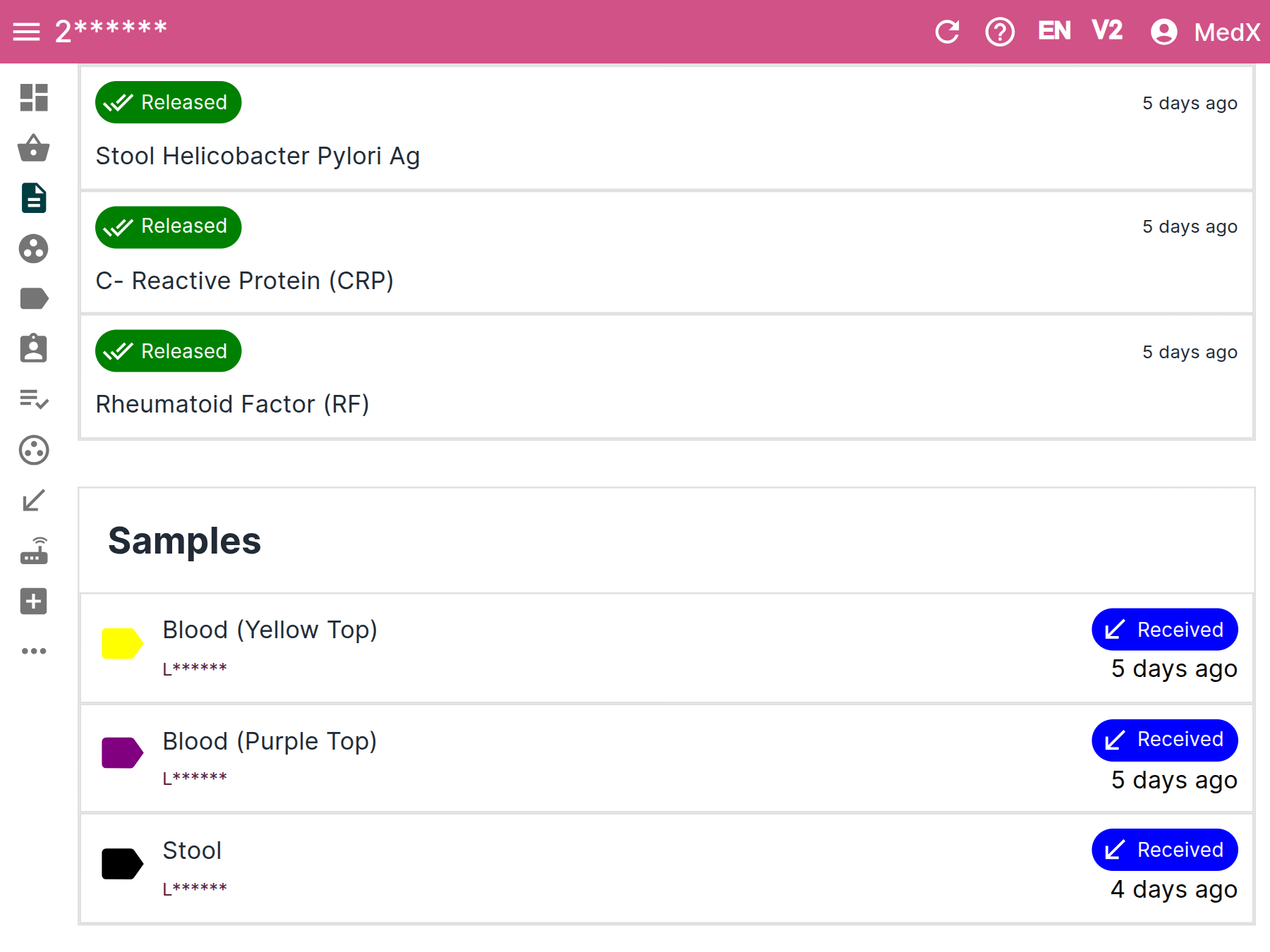 LIMS Dashboard